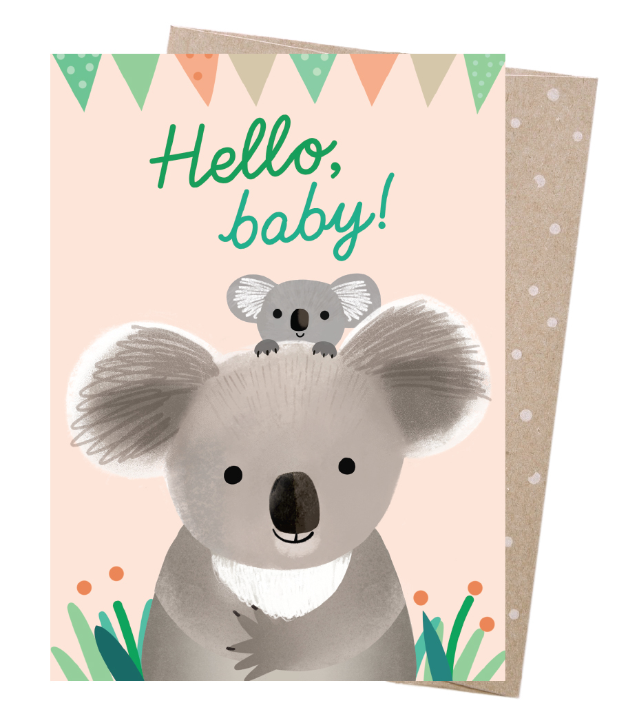 greeting-card-hello-baby-koala-sarah-allen
