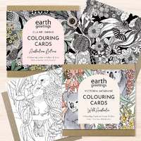 Colouring Card Bundle - Wild Natives