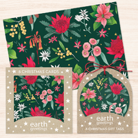 Christmas Wrap Bundle - Festive Floral