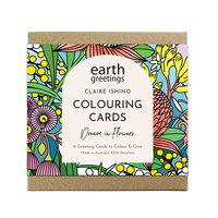 Colouring Cards Pack - Dream In Flowers