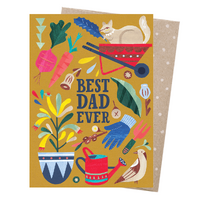 Greeting Card - Best Dad Gardener