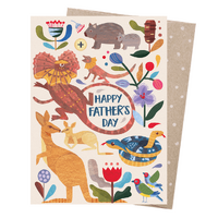 Greeting Card - Father's Day Menagerie