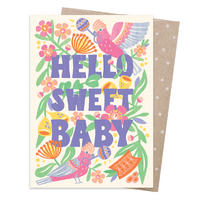 Greeting Card - Baby Galahs