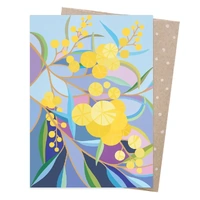 Greeting Card - Wattle Walk