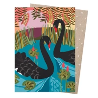 Greeting Card - Black Swans