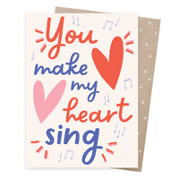 Greeting Card - Heart Song