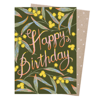 Greeting Card - Birthday Wattle