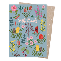 Greeting Card - Thank You Wildflowers 