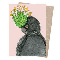 Greeting Card - Wattle Crowned Cocky