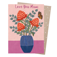 Greeting Card - Waratahs For Mum