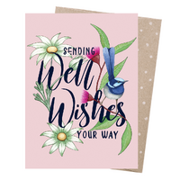 Greeting Card - Well Wishes Wren 