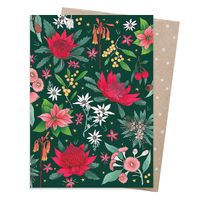 Christmas Card - Festive Floral