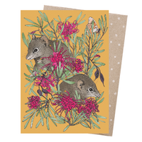 Greeting Card - Grevillea & Dibblers