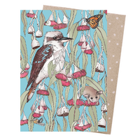 Greeting Card - Silver Princess Kookaburra  