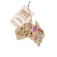 Wooden Decoration - Australia's Floral Emblems