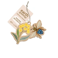 Wooden Decoration - Blue Banded Bee