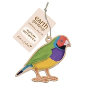 Wooden Decoration - Gouldian Finch