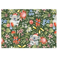 Folded Christmas Wrapping Paper - Christmas Koalas
