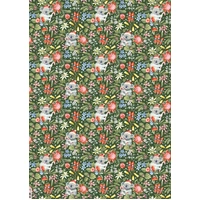Flat Christmas Wrapping Paper - Christmas Koalas