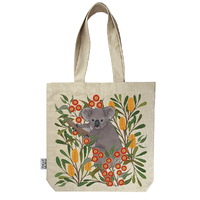 Tote Bag With Pocket - Koala Country