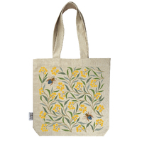Tote Bag With Pocket - Wattle & Bee