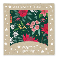Boxed Christmas Cards (Square) - Festive Floral
